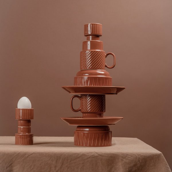 Coffee & More kaffekrus 2-pack, terracotta