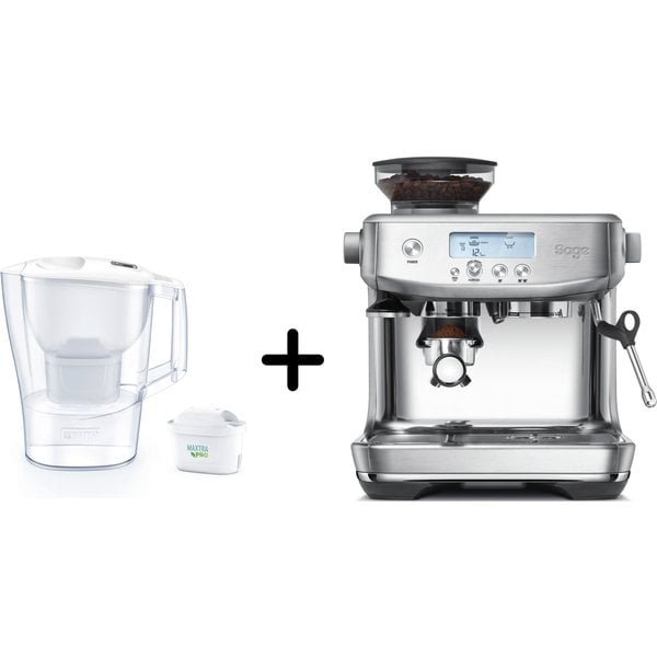 SES878BSS0 The Barista Pro espressomaskin + Brita Aluna filterkanne