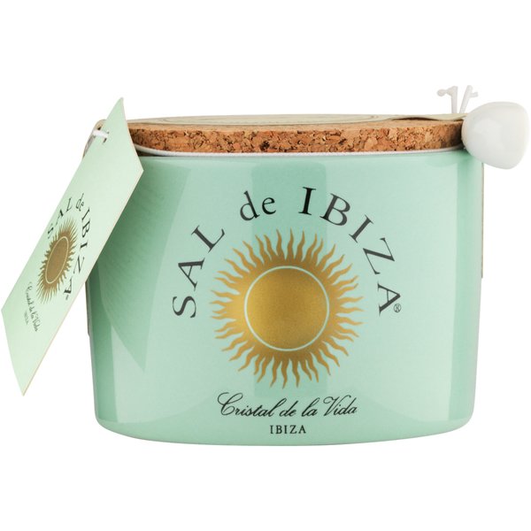 IBIZA Fleur De Sel, naturligt salt i en keramikkrukke