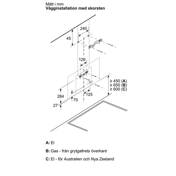 LC67KFN60 iQ300 væghængt emhætte