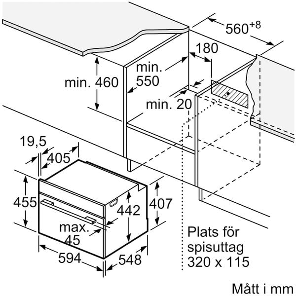 CD714GXB1 iQ700 dampovn 60 x 45 cm, sort