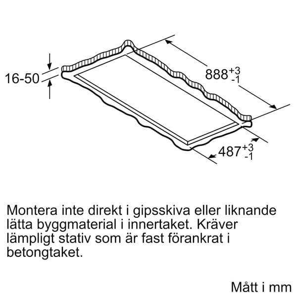 LR97CAQ50 iQ500 kjøkkenvifte i tak, sølv