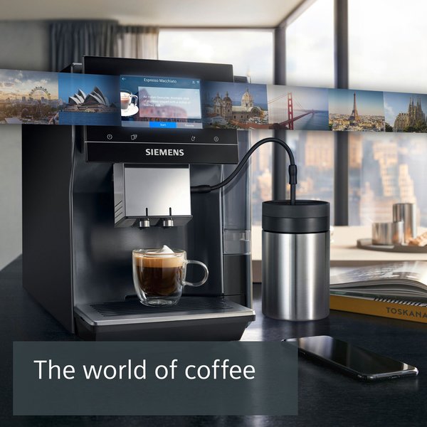 Automatisk kaffemaskin, EQ700 classic, midnatt sølv-metallic