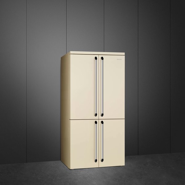 FQ960 kjøleskap & fryser, 187 cm, creme