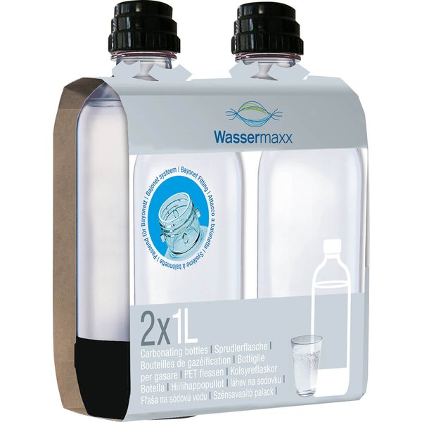Flaskor 2 st 1L till Wassermaxx
