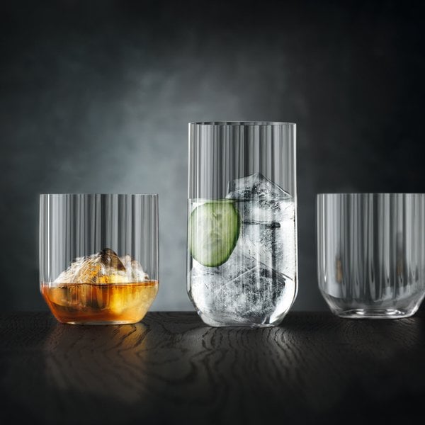 Linear Whisky Tumbler glass 4-pakning