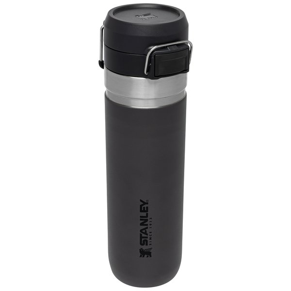 The Quick Flip Water Bottle, charcoal