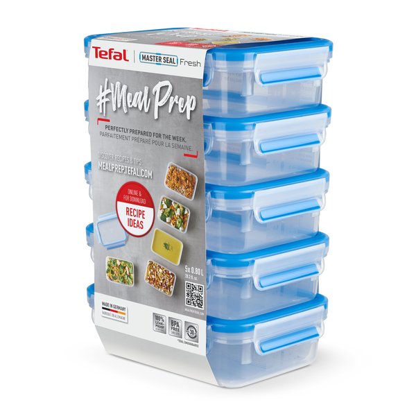 MasterSeal FRESH Mealprep 5 x 0,8 liter