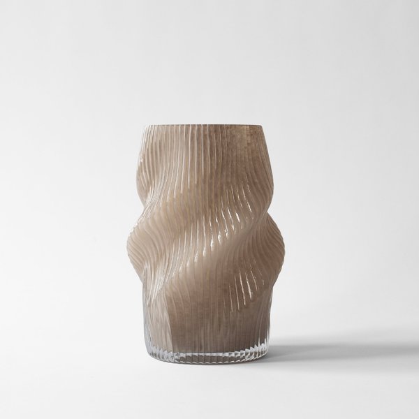 Fano vase 25 cm, taupe