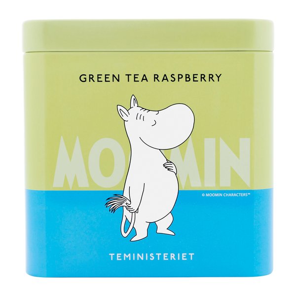 Moomin Raspberry grønn te, 100 g