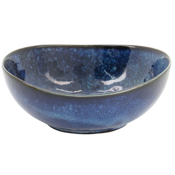 Cobalt Blue oval skål, 14 cm