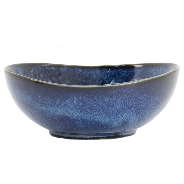 Cobalt Blue oval skål, 14 cm