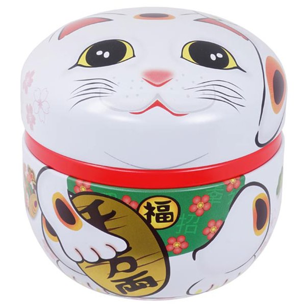 Lucky Cat teboks 100 g, hvit