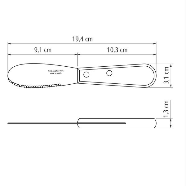 Smørkniv 19,5 cm