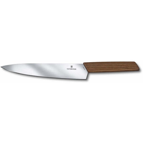 Swiss Modern Kockkniv 22 cm Walnut Wood