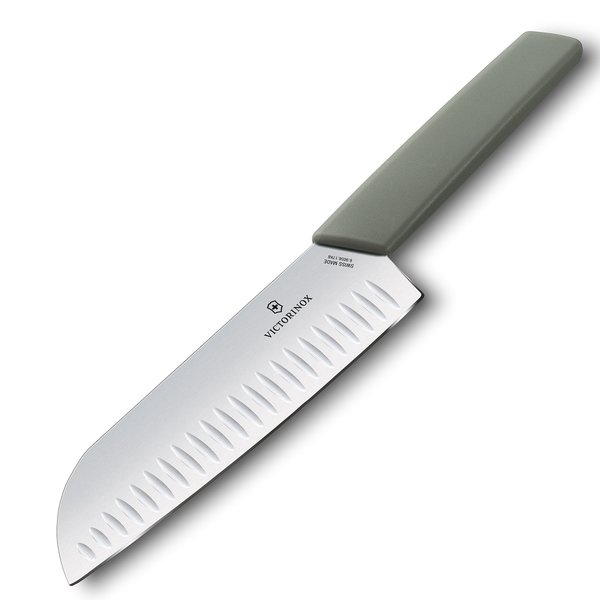 Swiss Modern Santokukniv 17 cm, Oliven 