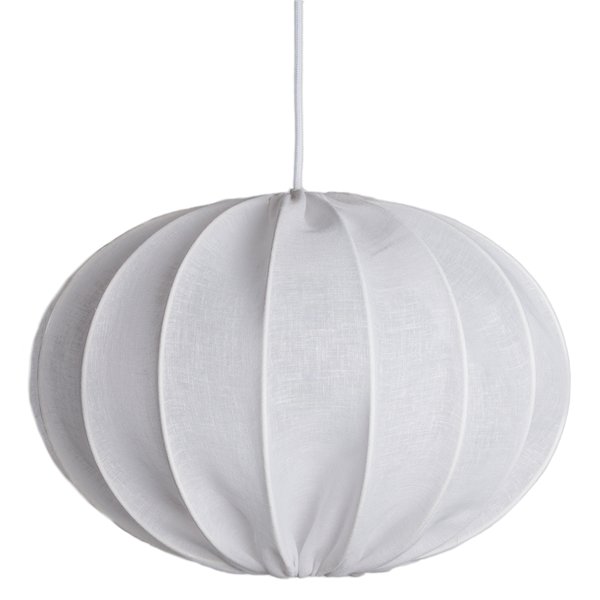 Boll 40 taklampe lin, hvit