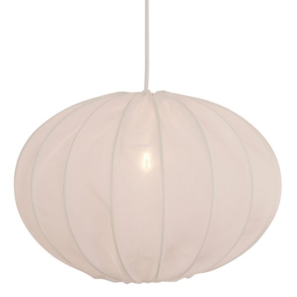 Boll 40 taklampe lin, hvit