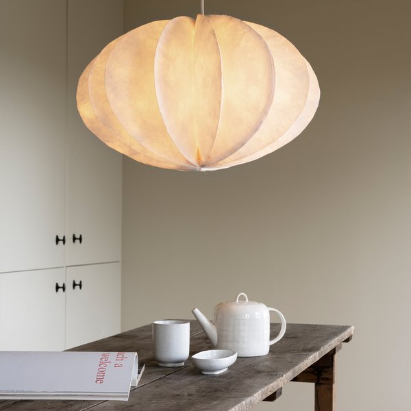 Pumpkin taklampe, hvit