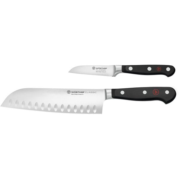 Classic Knivsett 2 deler, Santoku + Skrellekniv