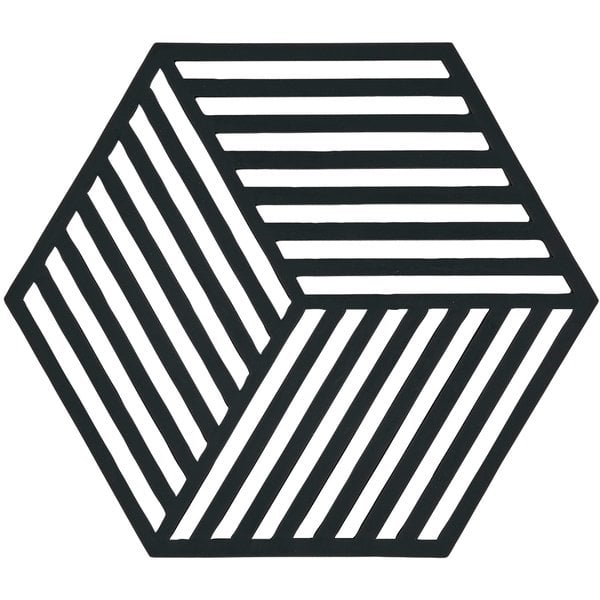 Hexagon bordskåner, sort
